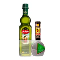 Azeite de Oliva Extra Virgem 750ML + Vinagre de Vinho Balsamico Carbonell 250ML Kit