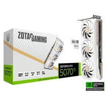 Placa de Vídeo Zotac Geforce RTX5070TI Solid Oc, 16GB GDDR7, 256BITS, 1X HDMI 3X Displayport, G 288-2N765-600Z6 ZT-B50710Q2-10P, Branco