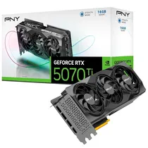 Placa de Vídeo PNY Geforce RTX5070TI Stealth Mode Oc, 16GB GDDR7, 256BITS, 1X HDMI 3X Displayport, VCG5070T16TFXP B1-O GDDR7