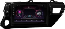 Multimídia Hetzer H-Pro 4G Android 14 Tela de 9" Toyota Hilux 2016/22