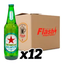 Cerveja Heineken Silver Garrafa Caixa com 12X650ML