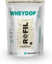 Elemento Puro Refil Wheydop 3W Cookies & Cream 900G Plastico 900 G/33 Servs Blanco