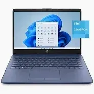 HP Notebook 14-CF2111WM Celeron N4120 4/64GB 14" W11 Blue