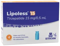 Lipoless 15 Tirzepatida 15MG/0,5ML (4 Frascos com Solução Injetável)