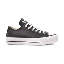 Tênis All Star Converse Chuck Taylor Platform Feminino Couro Preto CT09830002