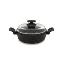 Balzano 26X10.5CM Alum Saucepot With Glass Lid DO-26-Ihlpt