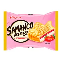 Sorvete Binggrae Samanco Morango Sanduíche 150ML