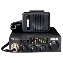 Rádio Amador Uniden PRO520XL - 40 Canais - AM - Preto