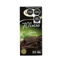 Valor Choc. 70% Cacao c/ Menta 100G