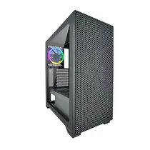 Gabinete Gamer Azza Hive CSAZ-450 - com Fan RGB e Cristal Temperado - Preto