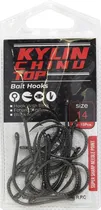 Anzol Top Fishing Kylin Chinu Top Black Nickel 14 com (15 Peças)