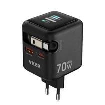 Carregador Vezr 70W Con Pantalla