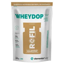 Elemento Puro Refil Wheydop 3W Baunilha Caramelizada 900G Plastico Blanco
