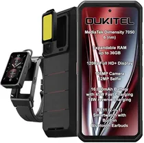 Smartphone Oukitel WP300 5G Dual Sim 6.8" 12GB/512GB Black (Smart Watch BT11 Incluído)
