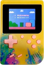 Console Game Box Plus 500 Jogos Em 1 - Yellow/Blue