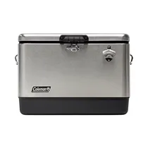 Conservadora Coleman Reunion Steel Belted Cooler 54Q 51.1L Acero Inoxidable