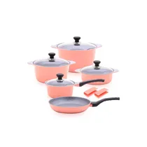 Balzano Diecast Alum Cookware 10PCS Pink