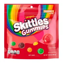 Bala de Gelatina Mars Skittles Gummies Original Pacote 340G