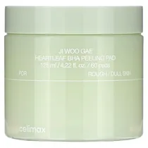 Almofadas Esfoliantes Celimax Ji Woo Gae Heartleaf Bha Peeling de 60 Unidades