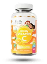 Earths Creation Vitamina Kids Vitamina C 60 Gummies Plastico Naranja