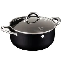 Panela Berlinger Haus Antiaderente Preto com Tampa 24CM