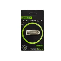 Pendrive Ecopower 32GB Otg-/Tipo-C - Cinza