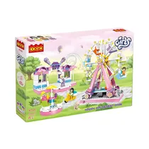 Cogo Bloques Cogo Girls Parque Diversiones 610PCS Plastico 6+ Años Multicolor
