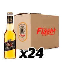 Cerveja Miller Draft Long Neck Caixa com 24X355ML