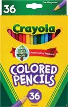 Lápis de Cor Crayola Colored Pencils 68-4036 (36 Unidades)