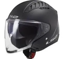 Capacete Aberto para Motociclista LS2 OF600 Copter 2 Matt Black