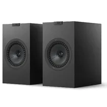 Caixa Kef Q3 Meta Bookshelf Satin Black 2 Vias Par