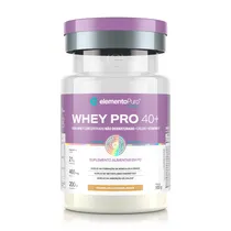 Elemento Puro Whey Whey Pro 40+ Baunilha Caramel Plastico 900 G Morado