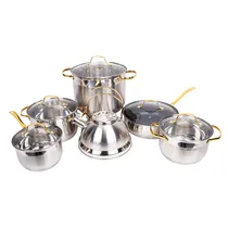 Jogo de Panelas Jio Aço Inoxidável 12 Peças