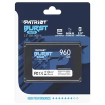 SSD Patriot Burst Elite, 960GB, 2.5", SATA 3, Leitura 450MB/s, Gravação 320MB/s, PBE960GS25SSDR