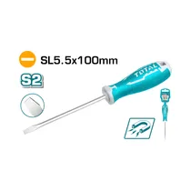 Destornillador Con Punta Plana Plana Total THT265100 SL5.5X100MM