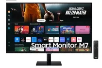 Monitor Samsung Smart M7 M70D LS32DM702UNXGO 32" 4K Uhd (3840 X 2160), 4MS, 60HZ, 2XHDMI 2.2, 3XUSB-A 2.0, 1XUSB-C, Speaker 10W, Bluetooth 5.2, Alexa, Preto