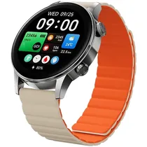 Relógio Black Shark S3 BS-W2406 com GPS/Bluetooth - Prata/Bege