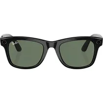 Óculos de Sol Ray-Ban Meta Wayfarer RW4008 - Preto Brilhante Verde Grande
