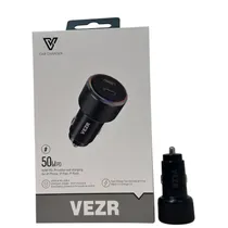 Vezr Carregador para Auto VC01 50W Black