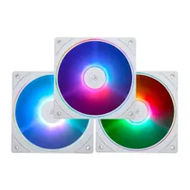 Cooler Fan de Gabinete Kit com 3, Thermalright TL-S12W-s, Argb 5V, Argb 3-Pinos/PWM 4-Pinos, 120MM, Sem Controlador, Branco