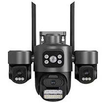 Câmera de Segurança Mannatech SWD2381-F1 Smart Wi-Fi / 360° - Preto / Cinza