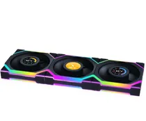 Cooler Fan de Gabinete Kit com 3 Lian Li Uni Fan Wireless 120 LCD 12SLLCD1W3B, PWM 4-Pinos, 120MM, com L-Wireless Controller, Preto