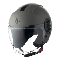 Capacete MT Helmets Viale SV s Solid A12 - Aberto - Tamanho L - com Óculos Interno - Matt Grey