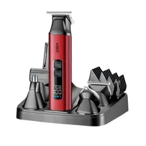 Voyager Cortador de Cabelos VGR V-117 4 Em 1 Red