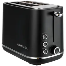 Torradeira Aiwa AWTD1430 850 Watts 7 Temperaturas 220 - 240V ~ 50/60HZ - Preta/Prata