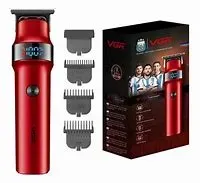 VGR Cortador de Pelo V-987 USB Recargable Rojo