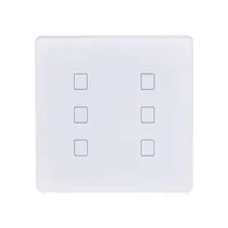 Interruptor de Parede 4LIFE Zigbee Smart Wall 6 Gang Light Touch Switch FLT6SWZ / com 6 Botões / Bluetooth / Compativel com Alexa e Google Home / 100-240V ~50/ 60HZ / App Smart Life - Branco
