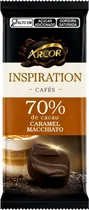 Chocolate Arcor Inspiration Cafés 70% de Cacau Caramel Macchiato - 80G
