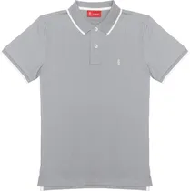 Camisa Polo Hydrant Premium PH00001 Cinza/Branco - Masculina