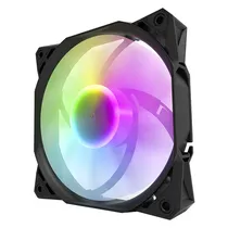 Cooler Fan de Gabinete Aigo Darkflash S101 FDB Argb Single, Argb 5V, Argb 3-Pinos/PWM 4-Pinos, 120MM, Preto
